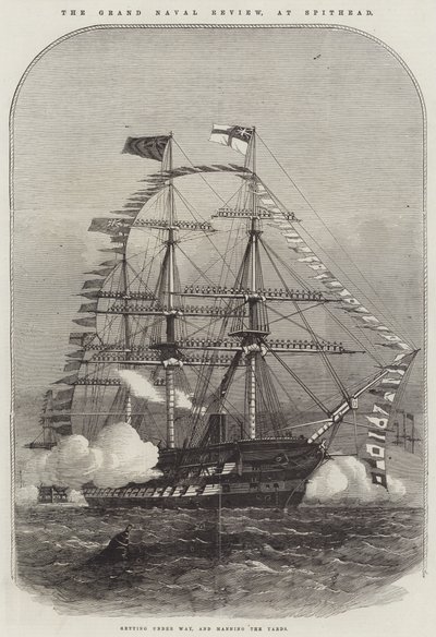 La gran revista naval en Spithead de Edwin Weedon